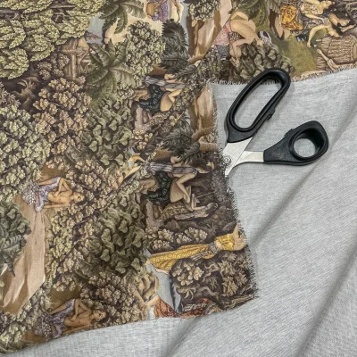 tessuto fantasia tradizionale asiatica mistica puro cotone altezza doppia (3)