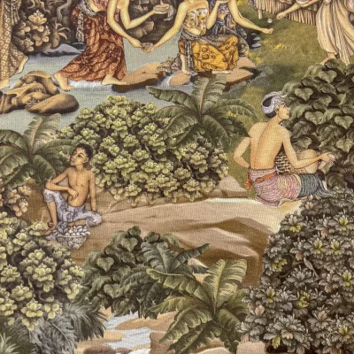 tessuto fantasia tradizionale asiatica mistica puro cotone altezza doppia (5)