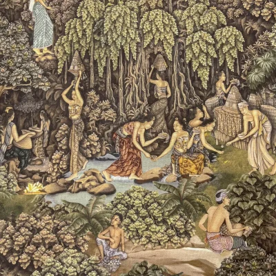 tessuto fantasia tradizionale asiatica mistica puro cotone altezza doppia (6)