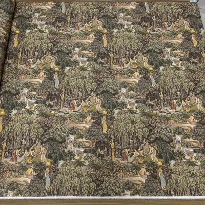 tessuto fantasia tradizionale asiatica mistica puro cotone altezza doppia (9)