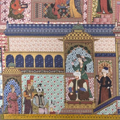 tessuto per tovaglie e arredamento puro cotone stampa islamica (1)