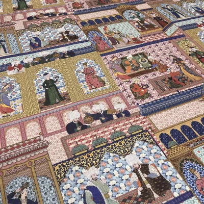 tessuto per tovaglie e arredamento puro cotone stampa islamica (3)
