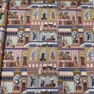 tessuto per tovaglie e arredamento puro cotone stampa islamica (7)