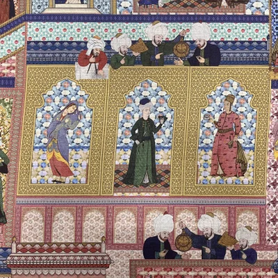 tessuto per tovaglie e arredamento puro cotone stampa islamica (9)