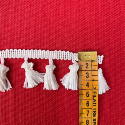 Frangia morbida color bianco naturale 3