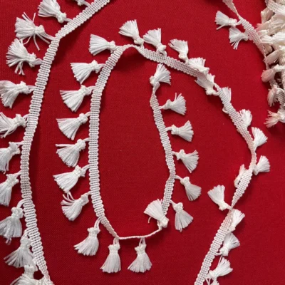 Frangia morbida color bianco naturale 5