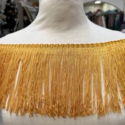 Frangia morbida color giallo oro 2