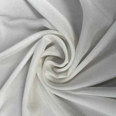 Raso di seta tinta unita bianco naturale 3