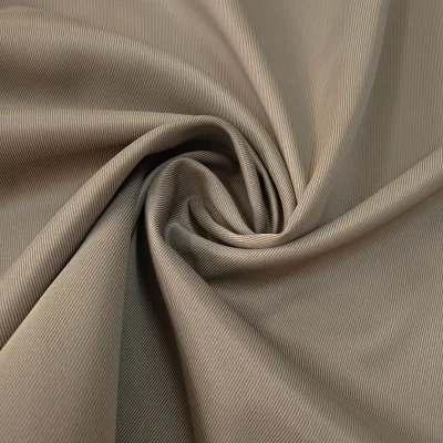 Tessuto per tende ignifugo oscurante millerighe - tortora Alt.300