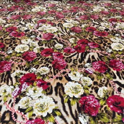 raso seta animalier floreale 4