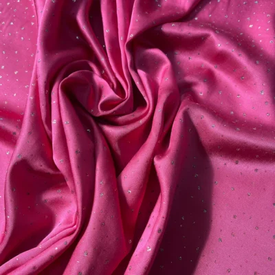 rasatello di cotone glitter