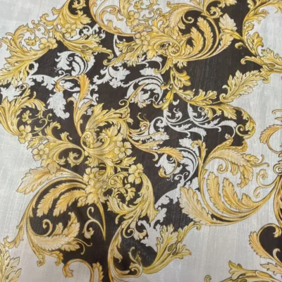 Chiffon di seta fantasia floreale 1