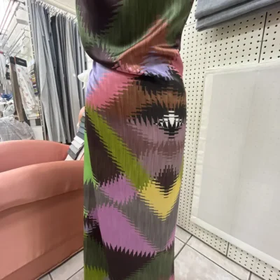 Raso di pura Seta Made in Italy con fantasia astratta 6