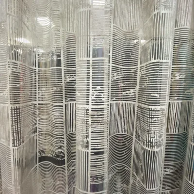 Tessuto per tende con fantasia geometrica a righe 3