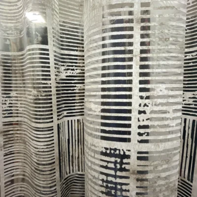 Tessuto per tende con fantasia geometrica a righe 4