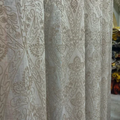 Tessuto per tende con fantasie astratte e floreali 4