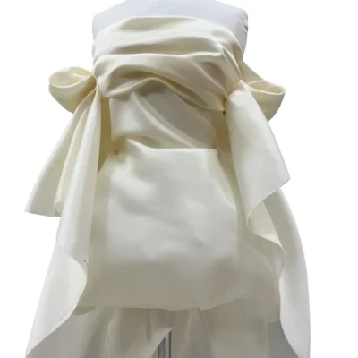 Organza di pura seta Made in Italy color bianco naturale (6)