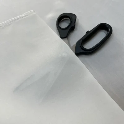 Organza di pura seta di media pesantezza e coprenza color Avorio (6)