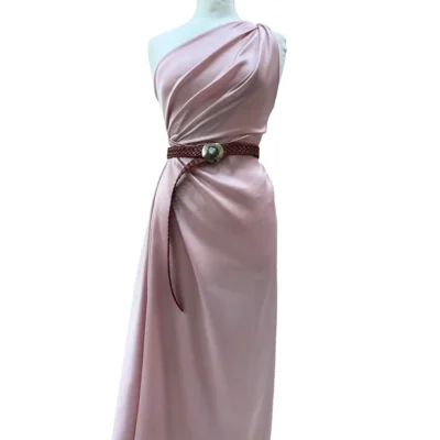 Raso di pura seta Made in Italy color rosa pallido (1)