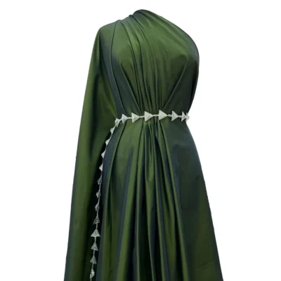 Taffet&agrave; cangiante color nero-verde oliva scuro (4)