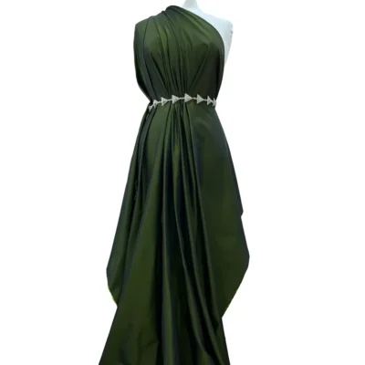 Taffet&agrave; cangiante color nero-verde oliva scuro (5)