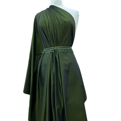 Taffet&agrave; cangiante color nero-verde oliva scuro (6)