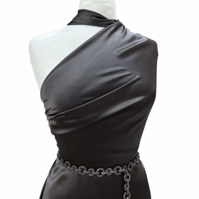 Tessuto d'abbigliamento in Satin 100% seta italiana (4)