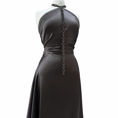 Tessuto d'abbigliamento in Satin 100% seta italiana (5)