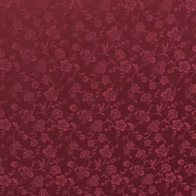 Tessuto per arredamento damascato floreale rosso scuro (3)