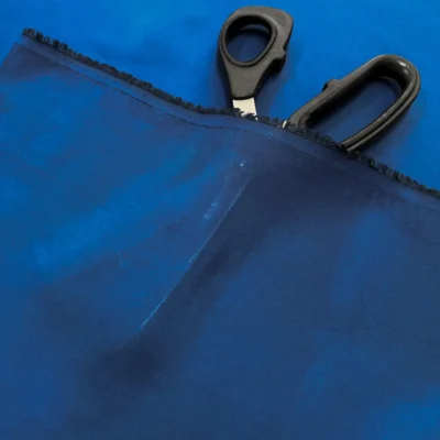 Twill di pura seta Made in Italy color blu navy (2)