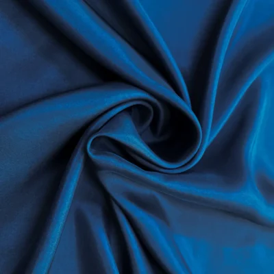 Twill di pura seta Made in Italy color blu navy (3)