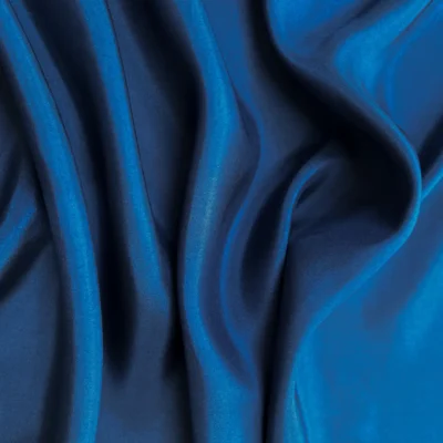 Twill di pura seta Made in Italy color blu navy (4)