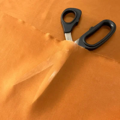 Twill di seta semicoprente arancio terracotta (1)