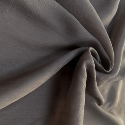 Voile goffrato seta tortora 1