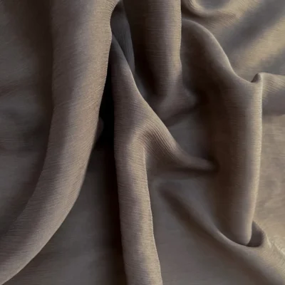 Voile goffrato seta tortora 2