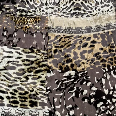 devorè leopardato velluto seta animalier patchwork 1