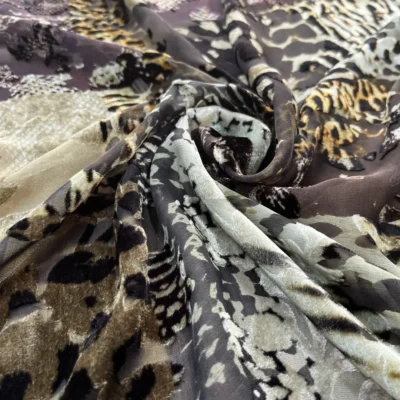 devorè leopardato velluto seta animalier patchwork 2