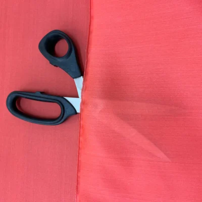 organza pesante 100% seta color rosa-arancio salmone (4)