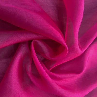 organza pura seta fucsia 1