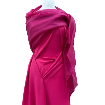 organza pura seta fucsia