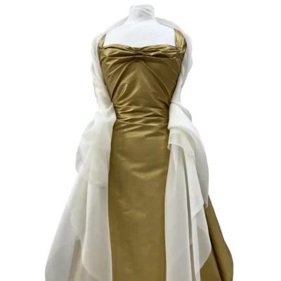 organza seta trasparente bianco naturale 4