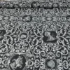 tessuto in puro cotone con stampa ghirigori e figure mitologich(
