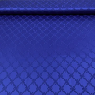 tessuto jacquard a rombi con fiocchi blu elettrico (3)