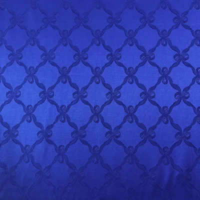 tessuto jacquard a rombi con fiocchi blu elettrico (4)