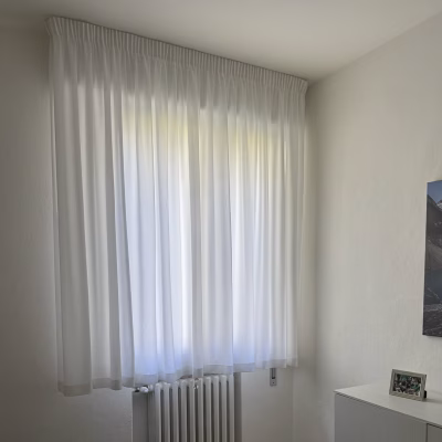 Tessuto per tende ignifugo C1 crêpe georgette superior - 7 varianti colore Alt.300cm