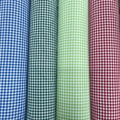 Tessuto d'arredamento a quadretti di vari colori - Alt.280 cm