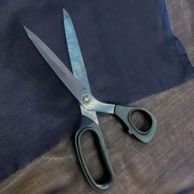 voile leggero seta blu notte