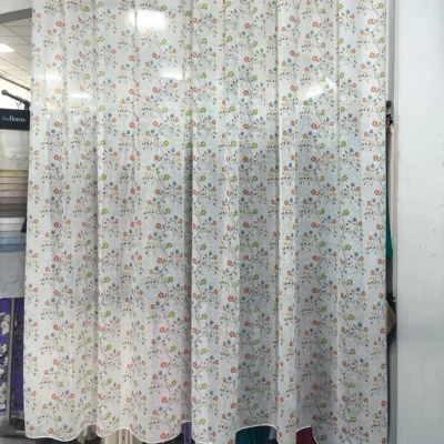 Tessuto per tendaggio floreale multicolore Via Roma 60 (2)