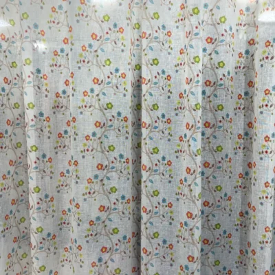 Tessuto per tendaggio floreale multicolore Via Roma 60 (3)