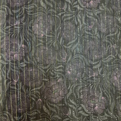 chiffon seta fiori fili lurex 5